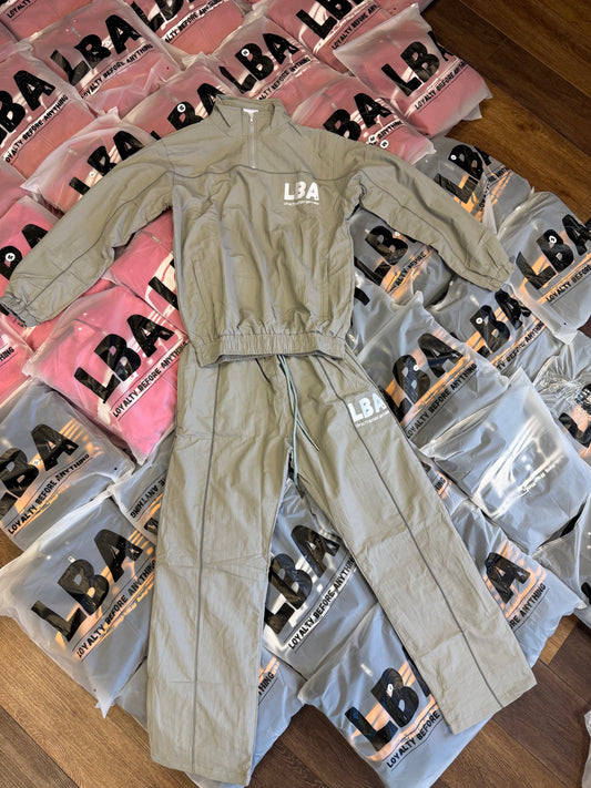 Grey windbreaker set